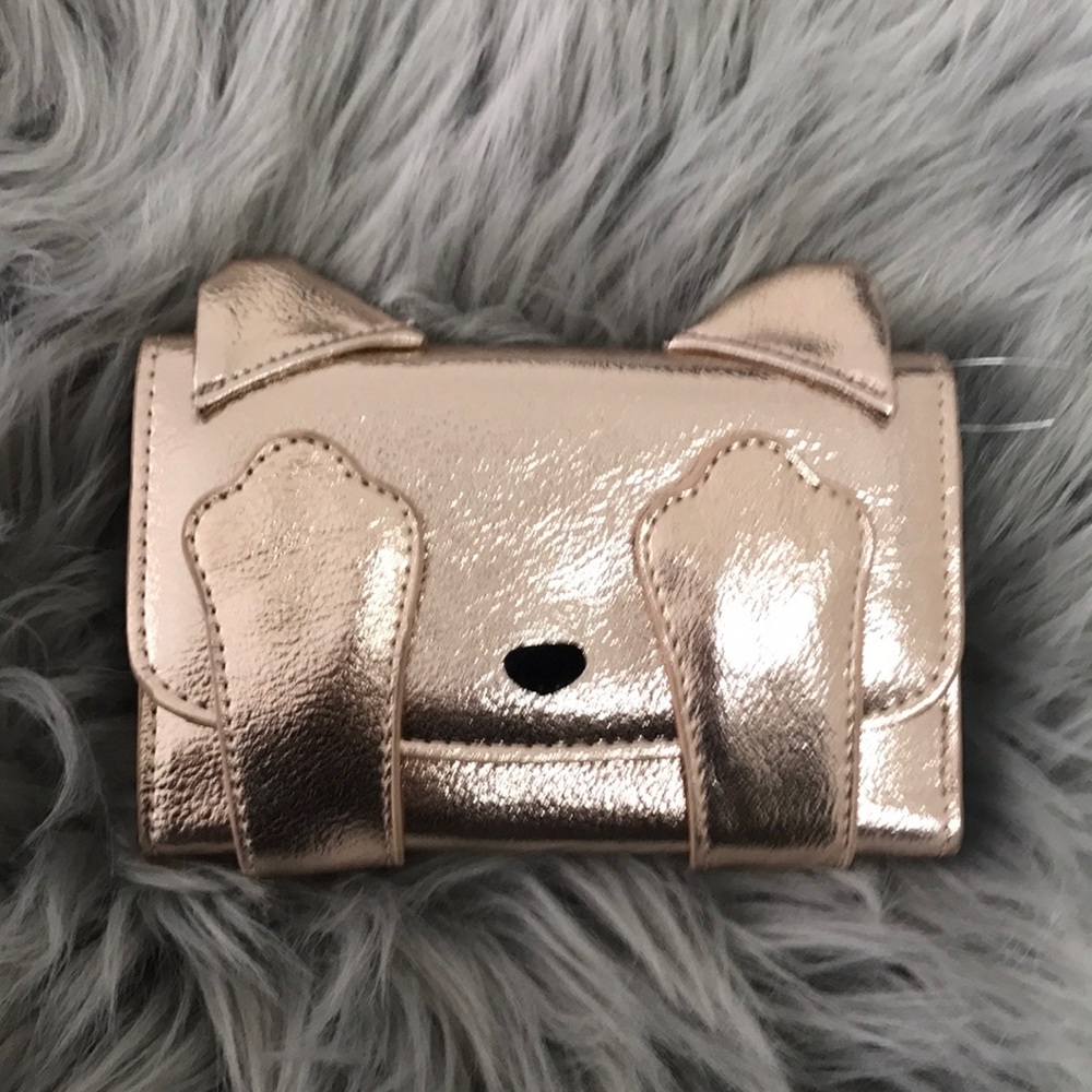 Rose gold puppy wallet - Picture 2 of 8